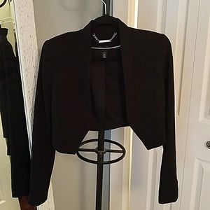White House Black Market cropped blazer